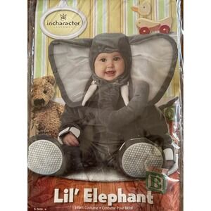 Incharacter Costumes Lil‎ Elephant Costume Baby 6 months 4 Pc EXCELLENT COND!
